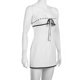 thumbnail image 5 of Vestido Sin Tirantes Mini vestido ajustado de mujer Jacquard Lace Up Sexy Tube Top Dress Clubwear (Blanco M) Ygjytge para Mujer Blanco T 20, 5 of 9