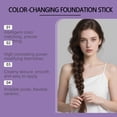 thumbnail image 2 of 2 in 1 Changing Foundation Stick with Brush, Auto Adjusting Skin Tone Makeup Full Coverage Concealer Foundation, 2 of 6