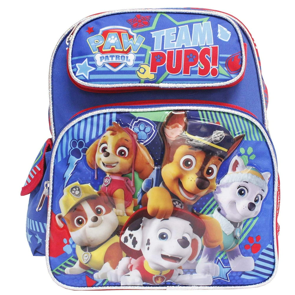paw patrol backpack set