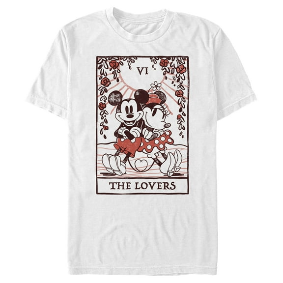 Men's Mickey & Friends The Lovers Graphic Tee White 3X Large