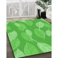 thumbnail image 2 of Ahgly Company Indoor Rectangle Patterned Neon Green Area Rugs, 2' x 4', 2 of 6