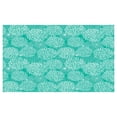 thumbnail image 4 of Dahlia Flower Ceramic Toothbrush Holder, Repeating Fashioned Dots Spots Mother Earth Theme Peony Graphic Image, Decorative Versatile Countertop for Bathroom, 4.5" X 2.7", White Teal, by Ambesonne, 4 of 4