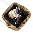 thumbnail image 4 of YIFEI Women Rhinestone Evening Shoulder Bag Clutch with Detachable Strap Crystal Purse, 4 of 5