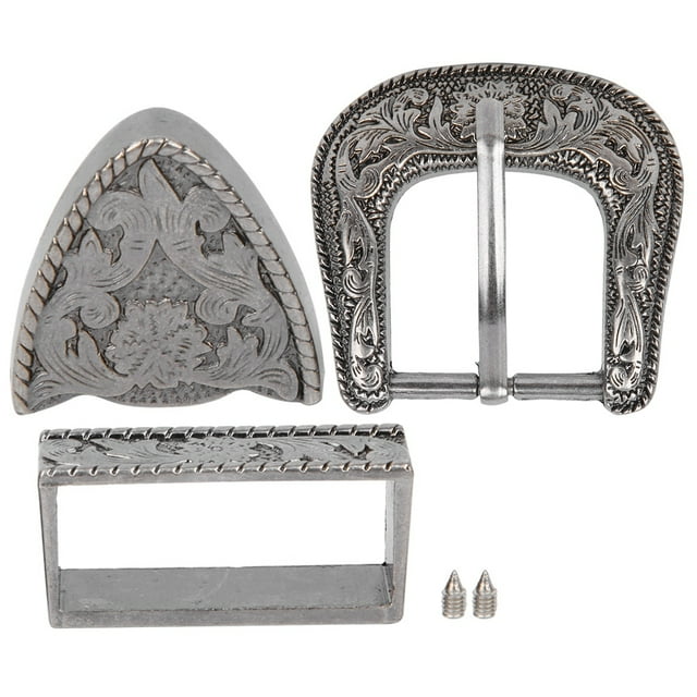 Alloy Buckle,Vintage Style Handmade Carving Buckle Belt Buckle Set High-Precision Functionality