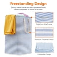 thumbnail image 2 of Cesto de ropa Lifewit, grande, plegable, 80 L, impermeable, azul, 2 of 9