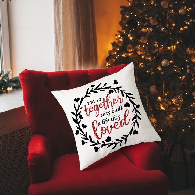 TIMIFIS Housses de Coussins pour la Saint-Valentin, Décorations de la Saint-Valentin, Housses de Coussins Rouges 18x18, Décoration Maison pour Canapé Chambre Fête Salon