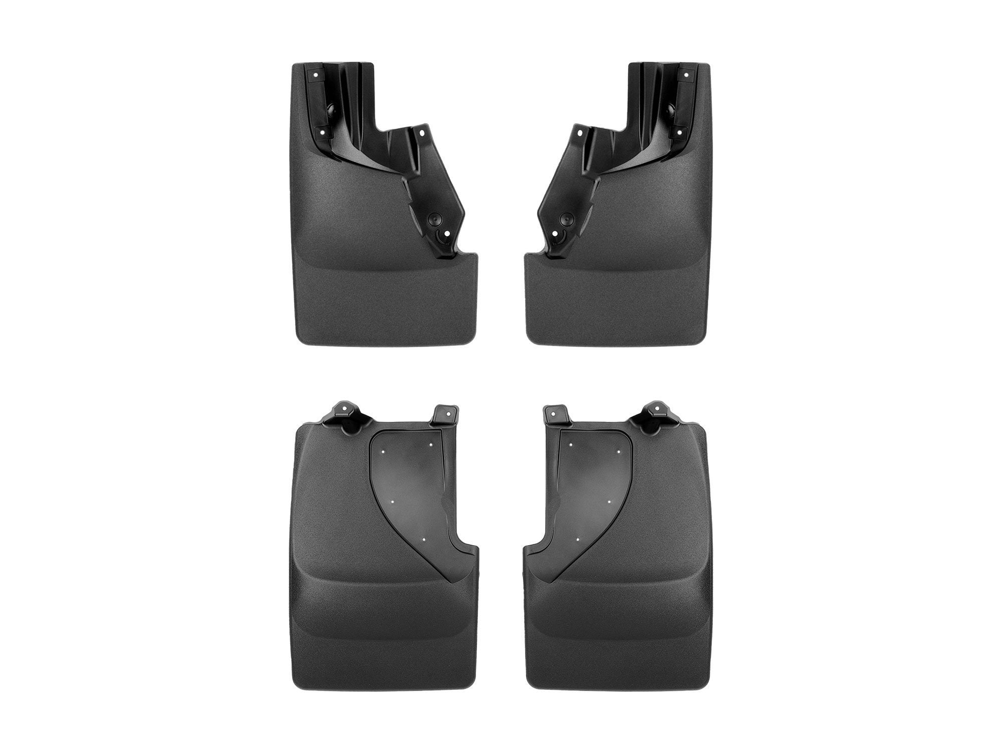 WeatherTech No Drill MudFlaps GMC Canyon - Black (With Factory lip