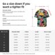 thumbnail image 5 of Balery Angry Shark Pattern Camisa Casual de Manga Corta con Botones para Hombre, Texturizada, Estilo Cubano, para Playa, Verano-3X-Large, 5 of 5