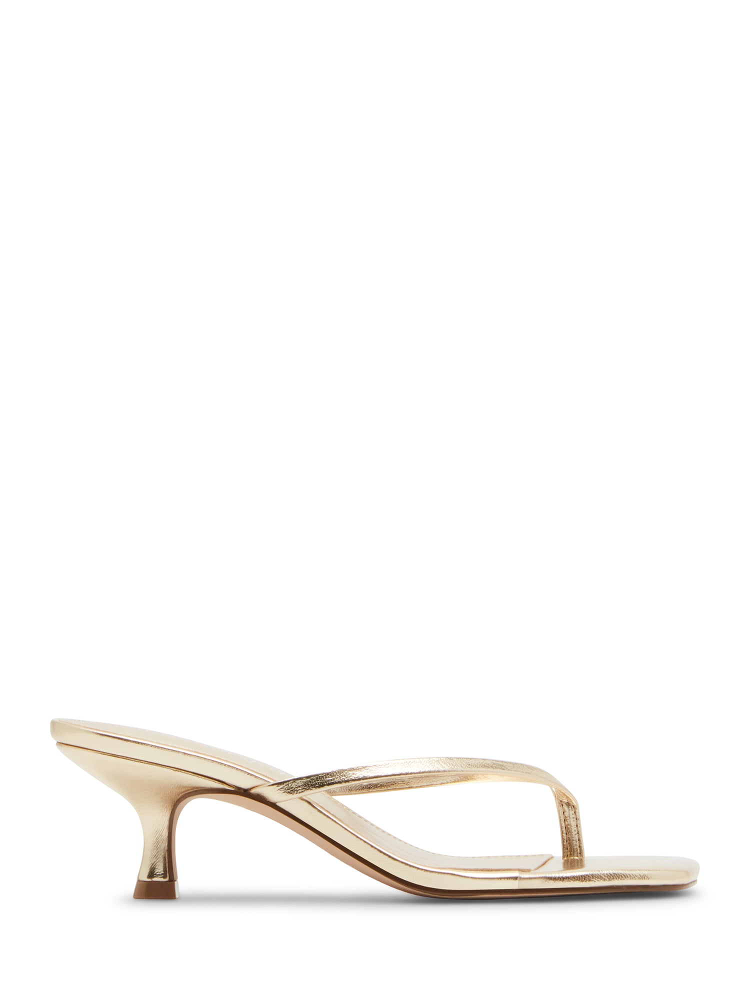 Madden Girl Women's Charlene Thong 2 inch Kitten Heel Sandal