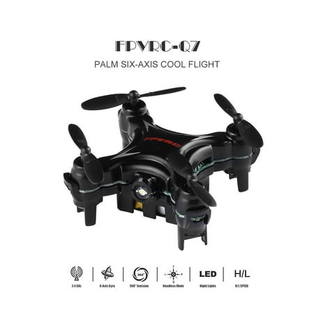 FPVRC Q7 4-axle 4Ch 6 Axis Gyro RC Nano Quadcopter Mini Pocket dron e 3D Flip