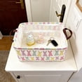 thumbnail image 6 of Easter Bunny Storage Basket, 14.96x10.24x7.87in Fabric Foldable Bin, Multi-Functional Organizer with Handles, Holiday Gift, 6 of 6