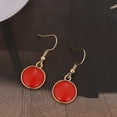 thumbnail image 2 of Daolelai Fashion Personality Stone Earrings Fashionable Colorful Round Earrings, 2 of 5