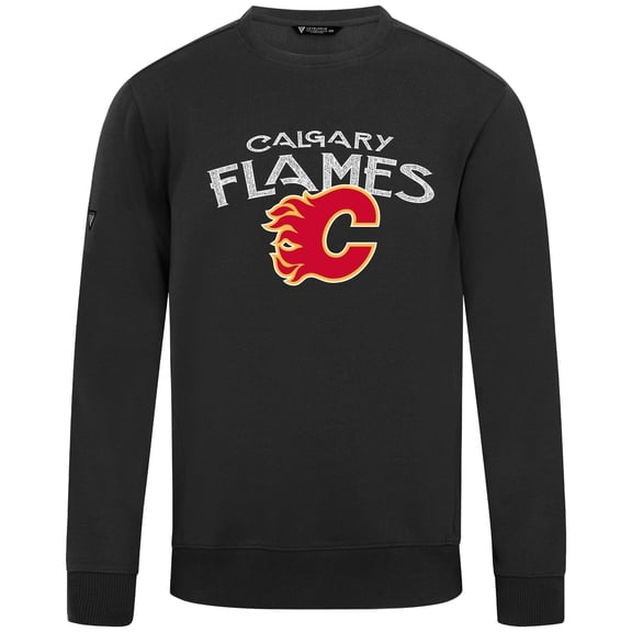 Men's Levelwear  Black Calgary Flames  Zane Mission Sweatshirt