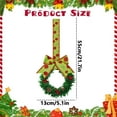 thumbnail image 3 of 6 Piece Christmas Cabinet Wreath Set, Mini Wreaths With Ribbon Bow, Pinecones, And Red Berries, For Kitchen Cabinet Knobs And Small Window Decor, Festive Holiday Accents For Drawers, 3 of 6