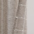 thumbnail image 5 of Lush Decor Panneau de Rideau Texturé à Illets Style Ferme, 38"L x 108"H, Marron, 5 of 5