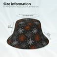 thumbnail image 3 of Yiaed Spider Web Print Reflective Stripe Bucket Hat Unisex Funny Outdoor Fisherman Cap Beach Sun Hat, 3 of 5
