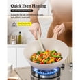 thumbnail image 4 of RUIE 12-Piece Pots and Pans Set, Ceramic Nonstick Cookware Set with Steamer and Utensils, Induction Compatible, Cream White, 4 of 8
