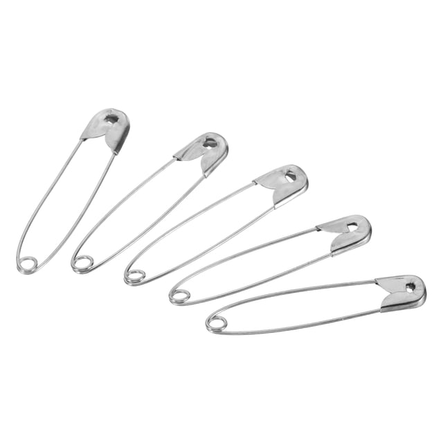 Uxcell Safety Pins 1.46 Inch Nickle Plated Small Sewing Pins Silver Tone 200Pcs