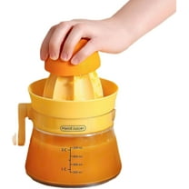 Manual Citrus Juicer Lemon Squeezer, Orange Juicer Handheld Manual Press for Max Extraction, Easy to Use Juice Squeezer with Capacity Marking, Hand Fruit Juicer with Handle and Pour Spout, Orange