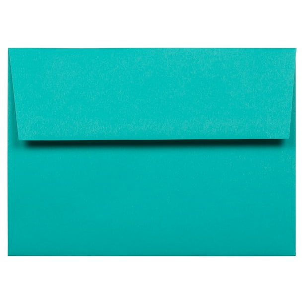 JAM A7 Envelopes, 5 1/4 x 7 1/4, Sea Blue, 50/Pack