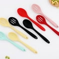 thumbnail image 6 of Pack Of 2 Silicone Cooking Spoons,Silicone Spoons For Cooking,Kitchen Spoons For Mixing, Serving, & Stirring,Non Stick Solid Color Slotted Spoons,Serving Spoon,Heat-Resistant Kitchen Utensils,Pink, 6 of 8