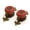 Red Brown, variant on 2Pcs Vintage Ceramic Cabinet Knobs Handles Pulls for Drawer Closet Dresser Cupboard Wardrobe Furniture Door Kitchen