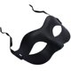 thumbnail image 1 of Black Matte Classic Style Venetian Mask, Masquerade, Burlesque Ball Party, 1 of 1