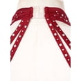 thumbnail image 5 of Aislor Women Halter Neck Gymnastics Leotard Sleeveless Ballet Dance Dress Performance Costume Burgundy L, 5 of 7