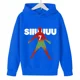 thumbnail image 3 of Ropa para niños Otoño e invierno Sudadera con capucha para niños y niñas y top azul con estampado de avatar de Ronaldo, 3 of 5