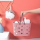 thumbnail image 1 of Cesta organizadora de bolso de ducha portátil con asa | Diseño de drenaje rápido | Almacenamiento de gran capacidad para baño, cocina, dormitorio | Material PP | Multipropósito 9.65x6.69x6.3in, 1 of 8