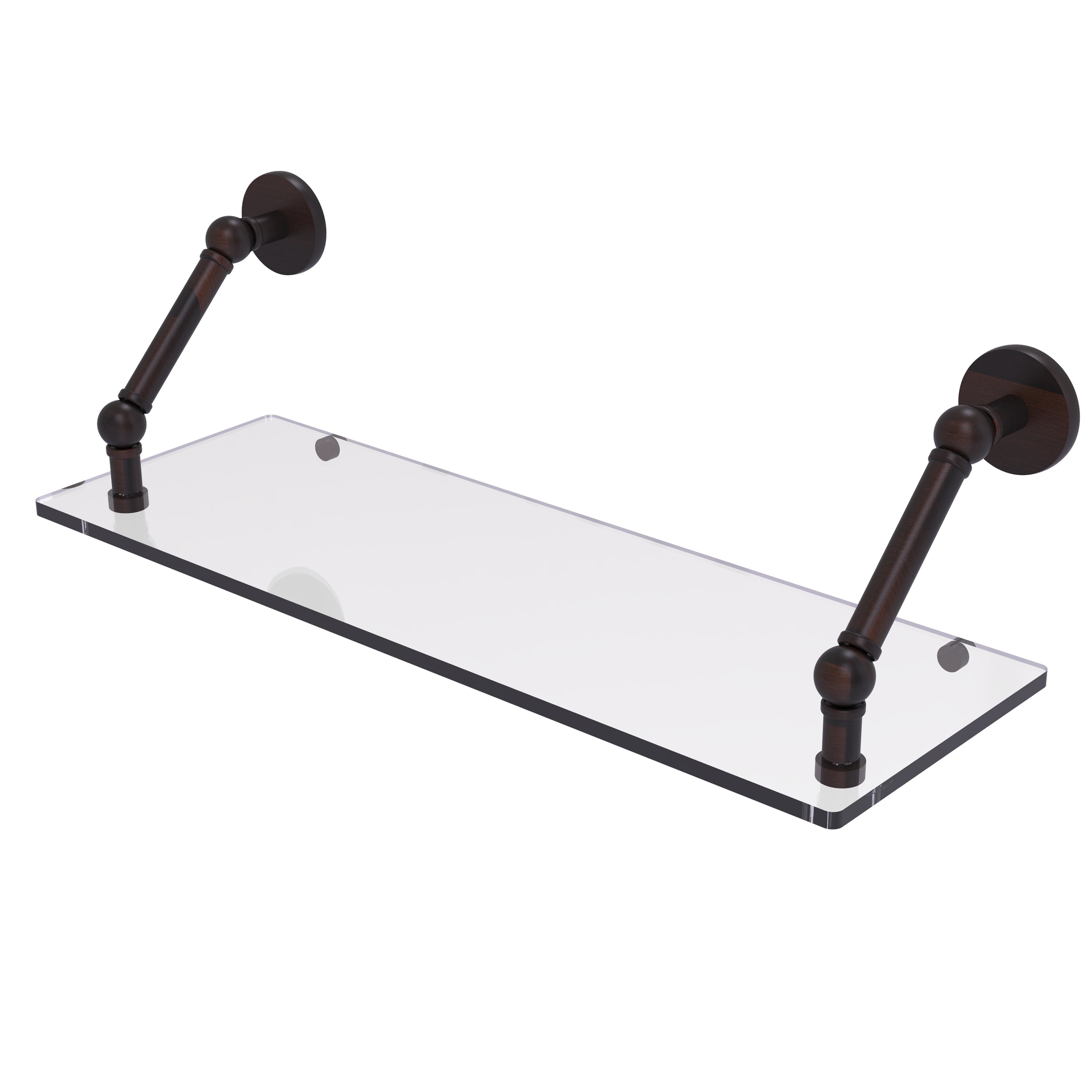 Prestige Skyline Collection 24 Inch Floating Glass Shelf