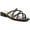 Black, variant on Naturalizer Womens Abriana 2 Slip On Casual Slide Sandals