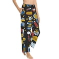 thumbnail image 2 of Naloa Teeth Print Women’s Ultra-Soft Comfy Pajama Lounge Pants with Pockets & Drawstring, 2 of 8