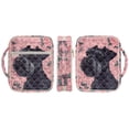 thumbnail image 6 of FOR U DESIGNS Schnauzer Rose Print Bible Case for Women Men Lightweight Carrying Organizer Bag Bible Protective with Handle and Zipper Handbag for Bible Study/Daily Use, 6 of 7