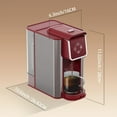 thumbnail image 5 of SiFENE 3-in-1 Single Serve Coffee Maker - Removable Water Reservoir - Red, 5 of 8