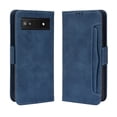 thumbnail image 1 of Case for Google Pixel 6A Cover Adjustable Detachable Card Holder Magnetic closure Leather Wallet Case - Blue, 1 of 5
