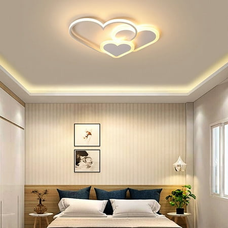 

Mkyiongou Modern Acrylic LED Chandelier Dimmable Bedroom Living Room Ceiling Fixture