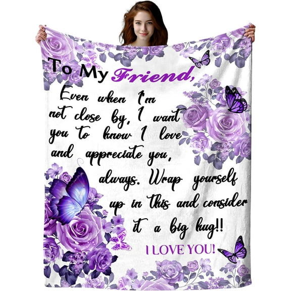 Sister Gifts Blanket from Sister Super Soft Flannel Throw Blankets for Birthday/Mothers Day 50"X40"