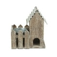 thumbnail image 3 of 11" Brown and White 2 Story Bird House with Galvanized Planter Pot, 3 of 8