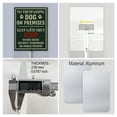 thumbnail image 4 of Ymaotrade No Trespassing Dog On Premises Keep Gate Shut Yard Sign with Stakes 7×8.8in, Sturdy Aluminum Yard Signs Rust Free, Warning Signs for Home, Dog House Sign Decorations, 4 of 7