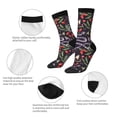 thumbnail image 3 of KLL Snakes And Snake Fruit Print Cool Socks Men's Women's Crew Socks Funny Crazy Novelty Stockings, 3 of 6