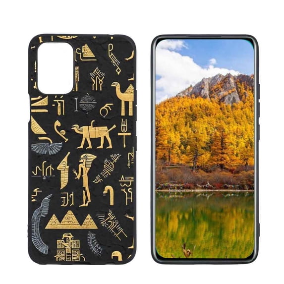 Ancient-Egypt-Symbols-s-Eye-Of-Horus-Egyptian-Hieroglyphs Phone Case, Degined for LG K62 Case Men Women, Flexible Silicone Shockproof Case for LG K62