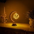 thumbnail image 2 of Decorative Night Light For Bedroom And Living Room Glass Moon Star LED Lamp Battery Powered Handmade Craft Idea Nightlight Cover Plate Color Changing Night Light Star Projector Night Light Induction, 2 of 4
