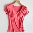 thumbnail image 3 of Camisole pour Femmes avec Soutien-Gorge Intégré Débardeur en Coton Bretelles Spaghetti Réglables Débardeur Rouge Pastèque L, 3 of 8