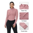 thumbnail image 4 of Chaqueta deportiva corta de ajuste slim con cierre completo Dalavch, paquete de 3 para mujer, 4 of 6