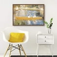 thumbnail image 3 of IDEA4WALL Framed Canvas Wall Art for Living Room, Bedroom La Grenouillere by Pierre-Auguste Renoir Canvas Prints for Modern Home Decoration Ready to Hang, 3 of 4