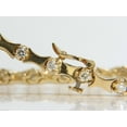 thumbnail image 6 of 1.50ct. DIAMONDS DECO BONE LINK BRACELET 14KT FULL CUT BRILLIANTS, 6 of 9
