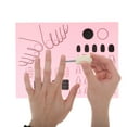 thumbnail image 5 of Unique Bargains 1 Pc Rectangular Foldable Nail Art Stamping Mat Pink, 5 of 6