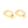 thumbnail image 2 of Brass Charms with Jump Rings Letter Real 18K golden Plated Letter.O O: 10x7.5x1mm Hole: 2.5mm, 2 of 2