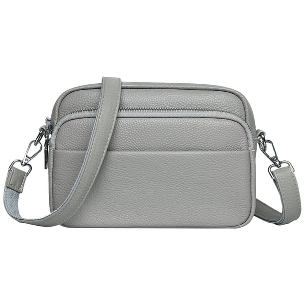 Bolso Bandolera para Mujer Con Múltiples Bolsillos Piel Sintética Cuadrada